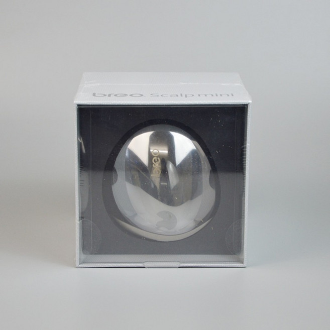 브레오 고급형 두피마사지기 전동 관리기 기계 머리지압기 안마기, breo, 실버