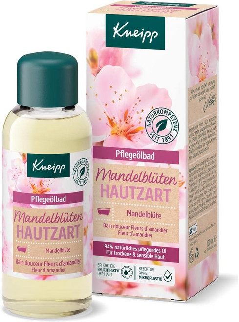 Kneipp 크나이프 너리싱 오일 배스 아몬드 블라썸 스킨-프렌들리, 2개, 100ml