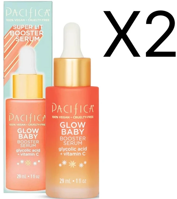 Pacifica 글로우 베이비 비타민C 세럼 미국 직배송 29ml 2개 - 쿠팡