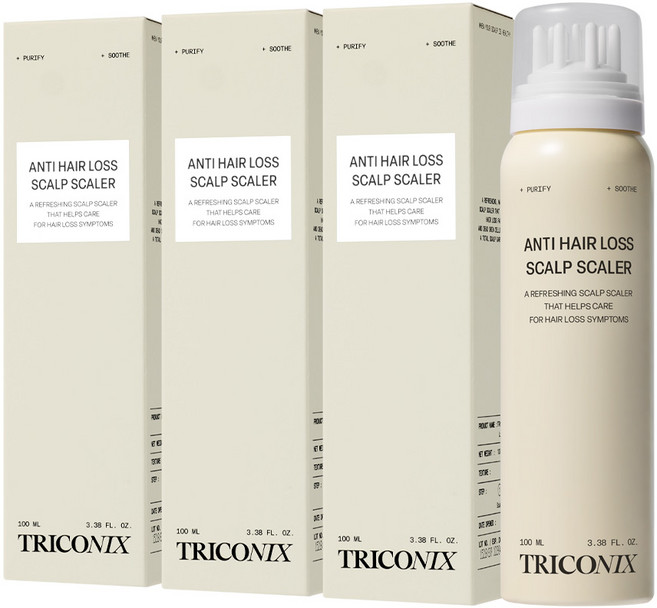 트리코닉스 탈모완화 두피 노폐물 딥 스케일러, 3개, 100ml