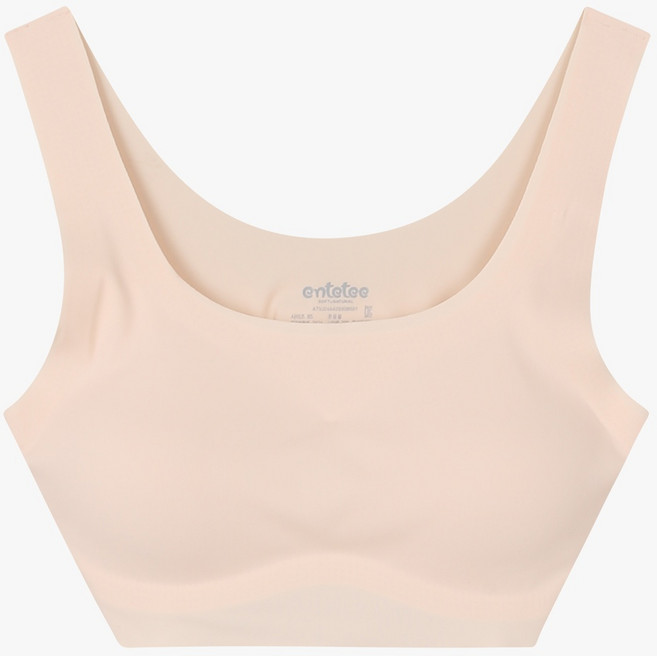 앙떼떼 2001중게점 주니어 여아 2단게 브라 후크없는 신축성좋은 심리스 브라