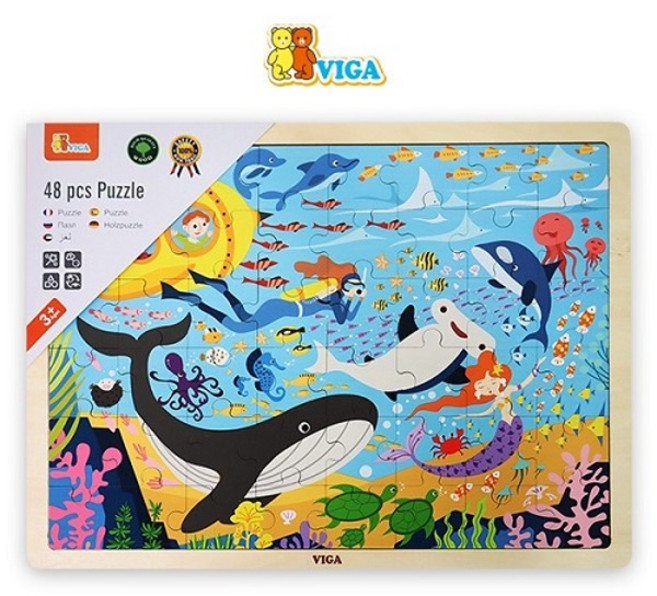 48피스퍼즐-바다생활, 1개, 48피스