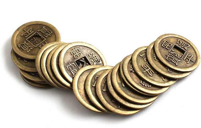 [아이디몬] 엽전 옛날 모형 역할 마트 체험 놀이 동전 상평통보 돌잡이 장식 소품 용 주화, 500개