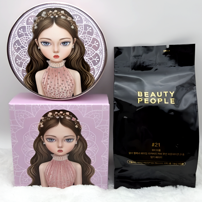 철벽녀 쿠션 시즌17 본품+리필 세트 홈쇼핑 커버 쿠션 마스크팩 포함, 1개, 생기베이지(21호)본품+리필