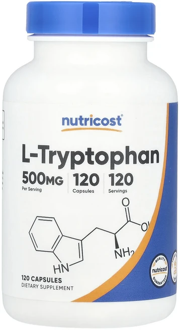 프리미엄상품 Nutricost l-트립토판 500mg 캡슐 120정 끝내주게잘나가는상품, Nutricost l트립토판 500mg 캡슐 120정, 1 - 쿠팡