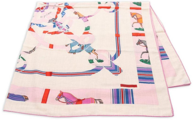 에르메스 중고 2010's 까레 140 쿠베르튀르에 트뉘 드 주르 스카프