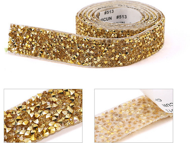 웨젼 불규칙한 큐빅 롤 스티커 악세사리 DIY 꾸미기 테이프, 1개, 골드