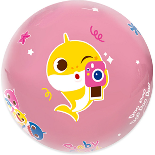 캐릭터 탱탱볼 에어볼 아기공 공놀이 1+1, 핑크퐁 아기상어_핑크, 1개