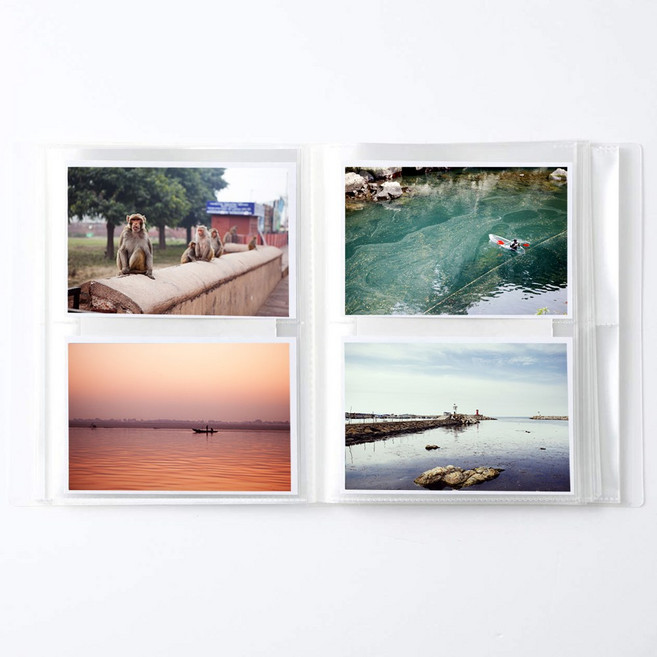 문구백서 무지 5x7 포켓식 포토앨범, 160매