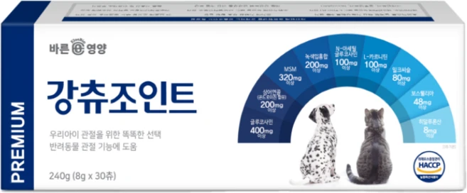 바른영양펫 강아지 영양제, 30회분, 뼈/관절강화, 1개 - 쿠팡