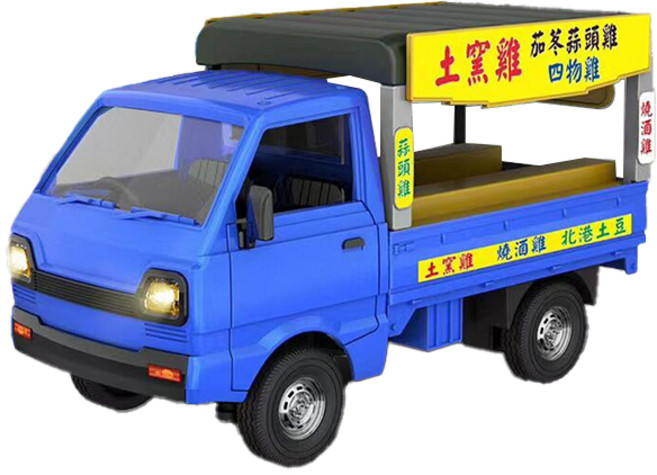瑪琍歐 遙控叫賣車 2.4G遙控貨卡, 1個, 土窯雞,標準版500mah電池