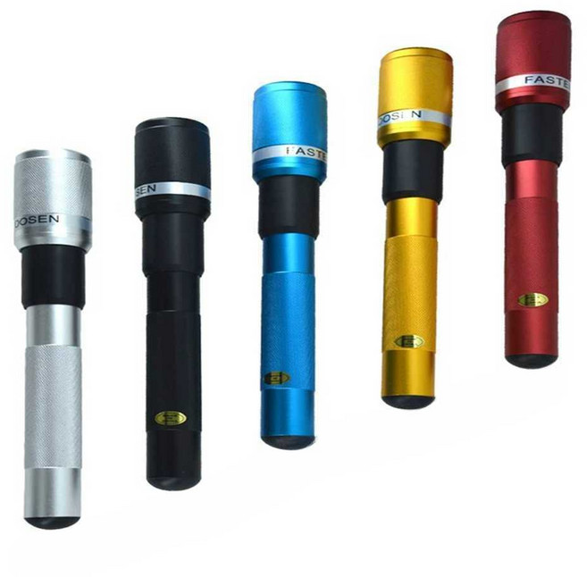 당구익스텐션 큣대 한밭큐 롱고니큐 연장대 아담큐 검정색확장후면핸들(송곳니), 아메리칸슬리브(접이식)--레드