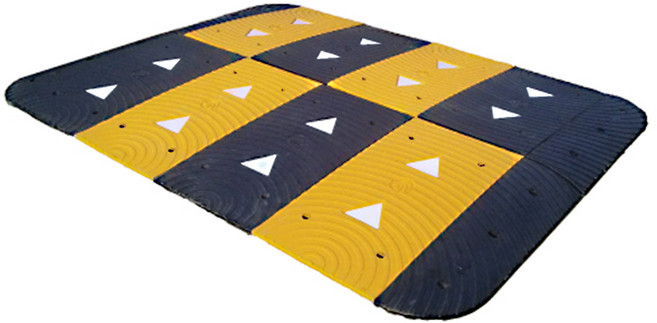 국산 합성 고무 조립식 과속방지턱 몸통 날개 2000폭 특대형 도로안전용품 도로방지턱, 날개_검정_좌우세트, 1개