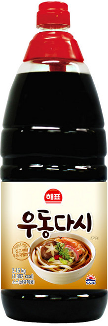 해표 우동다시소스 2.15kg 대용량 업소용, 1개