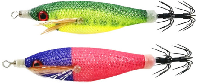 손피싱 미니 드롭퍼S 카본바늘 레이저 수평 갑오징어 에기 쭈꾸미 한치 문어 애기 레인보우 색동 고추장 수박 전갱이 국방 닭새우 만세기, 레드헤드야광, 1개, 6g