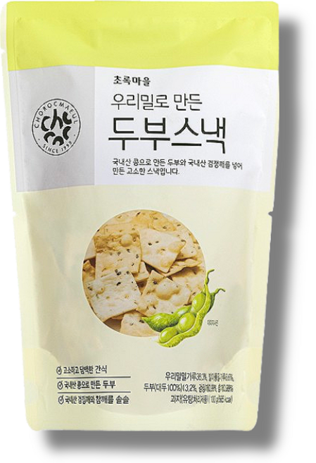 초록마을 우리밀로 만든 두부스낵, 100g, 6개