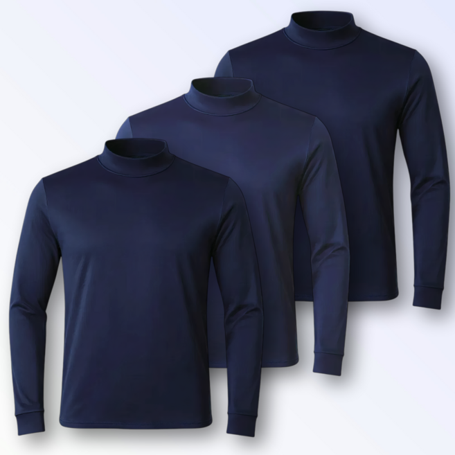 3P macci (마찌) 히트포뮬러 남자 기능성 기모 목폴라 반목 긴팔 티셔츠 (정품)