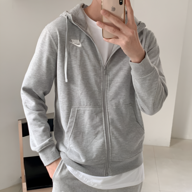 [오늘출발] 나이키 후드 집업 후리스 후디 남녀공용 블랙 그레이 wayweather