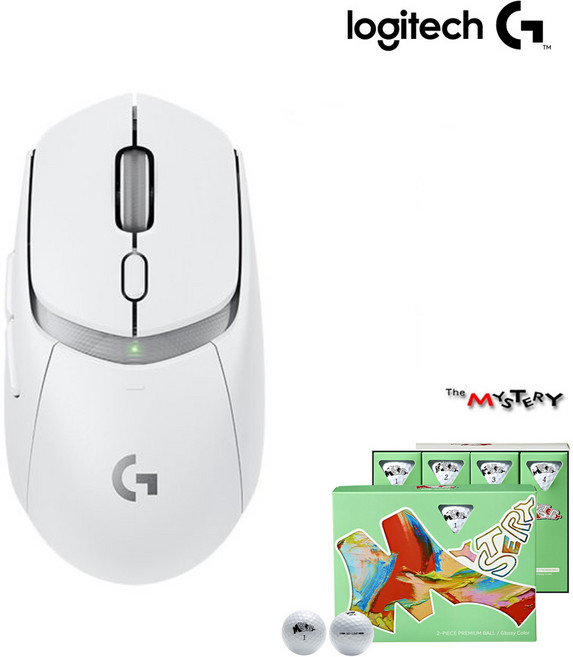 로지텍코리아 로지텍G G309 LIGHTSPEED (정품2년보증) 무선 게이밍 마우스 (골프공 12구 포함), G309 화이트 (골프공 2피스 유광 화이트)