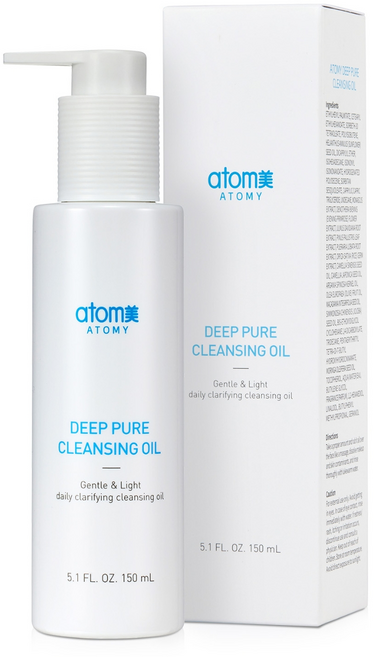 애터미 프리미엄 딥퓨어 클렌징 오일 모공 속 블랙헤드 케어, 150ml, 2개
