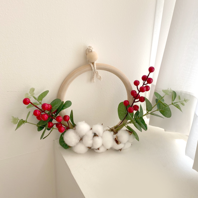 망개나무 열매 크리스마스 리스 만들기, 1개