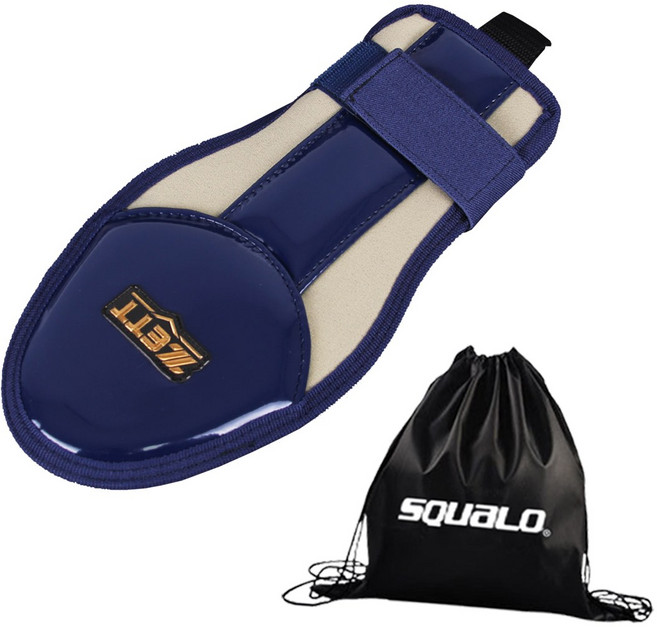 제트 슬라이딩 장갑 BLK-49B 주루 도루 장갑 엄지 폐쇄형 스쿠알로 파우치 포함, 유광 네이비, 1개