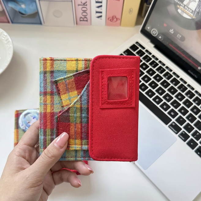 더담다 인생네컷 포토카드 미니앨범 바인더, 25매, 레드