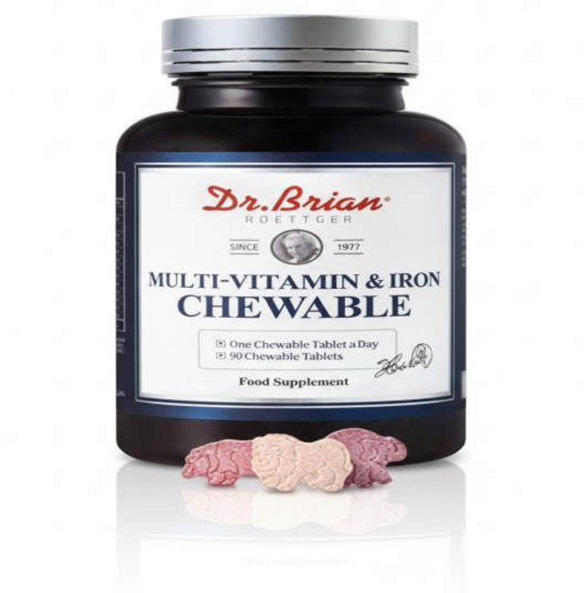 Dr 비타민C 철분 엽산 츄어블 90정 영양보충제, 1개