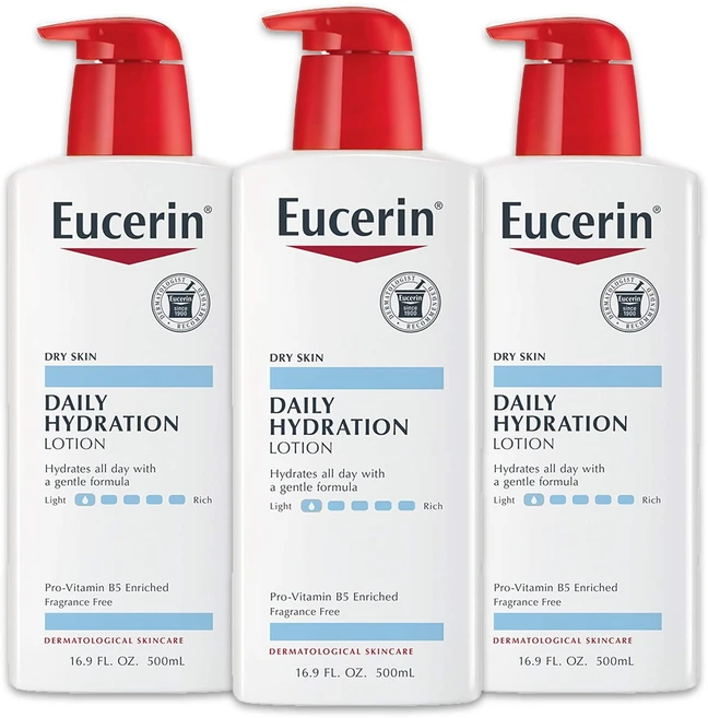 유세린 데일리 모이스처라이저-라이트닝 바디로션, 3개, 500ml - 쿠팡