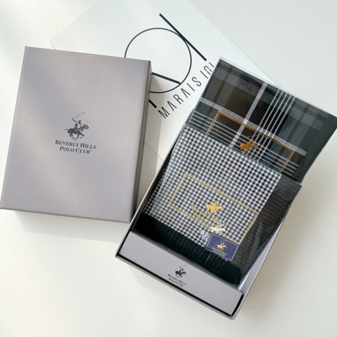 폴로 남자 손수건 2매 남성 데일리 국내제조