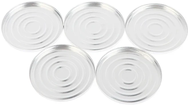 빈자석 화장품 팔레트 홀더 케이스 (거울 포함) 원형 그리드 60mm 아이섀도우 블러셔 립스틱 DIY 파우더 메, 03 aluminum disc