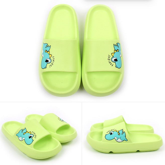 아동 어린이 EVA 슬리퍼 그린 캐릭터 주니어 학생 아동실내화