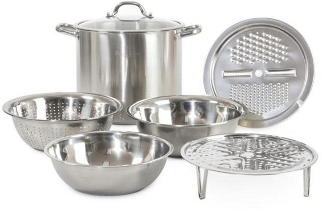 벨라로사자이언트곰솥 복날 기념[벨라로사] 자이언트 IH스텐곰솥세트(채칼믹싱볼+찜판 포함), 1개