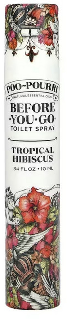 Poo Pourri 푸푸리 화장실 냄새 스프레이 트로피컬 히비스커스 살구 및 시트러스 향 10mL, 1개