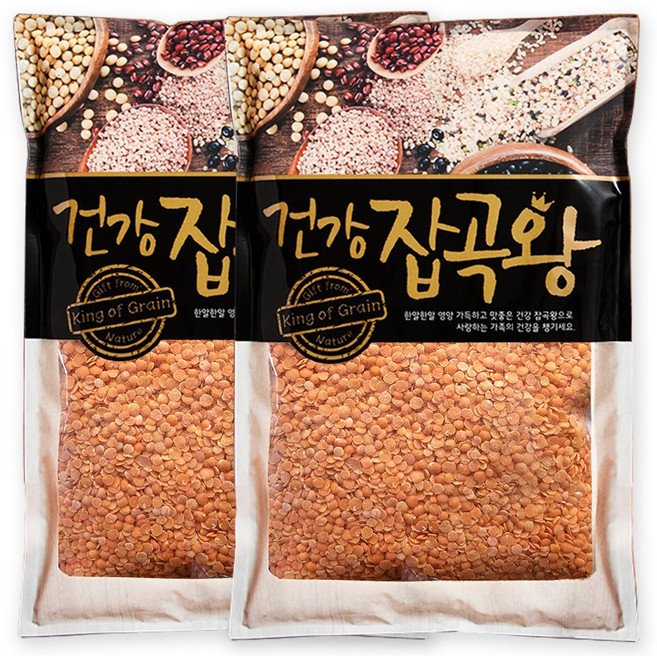 [가온애] 슈퍼푸드 렌틸콩 (레드), 2개