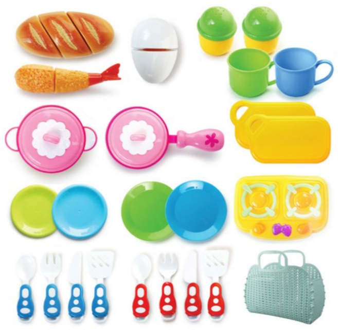 젠토이 싹뚝 자르기 요리놀이 쿠킹 27종 세트 SS20-12, MIX (믹스), 5개