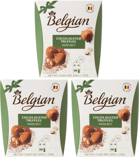 벨지안 트러플 초콜릿 헤이즐넛 200g X 3개 묶음 벨기에 수입 가성비 디저트
