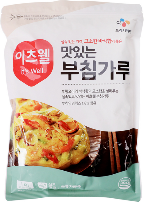 이츠웰 부침가루 1kg, 25개