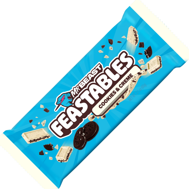 미스터비스트 초코릿 쿠키엔크림 화이트 초코렛 60g, 1개
