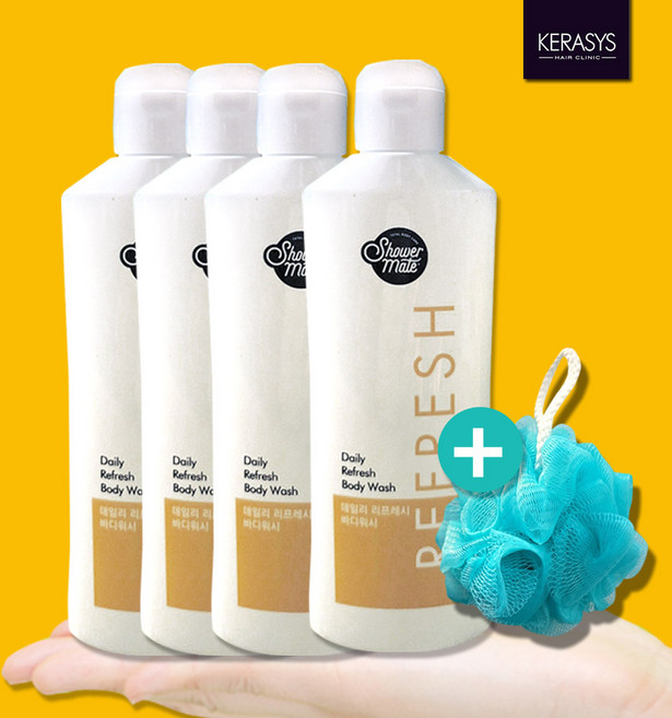 케라시스 여행용 휴대용 바디워시 헬스장 수영장 180mlx4개+사은품, 케라시스  바디워시 180mlx4개+사은품, 180ml