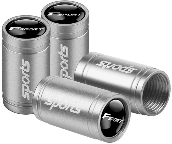 호환 렉서스 CT200h NX300h RX300 RX330 EX300h F 스포츠 IS RX NX ES LS용 4개입 차량 금속 합금 타이어, 11 ms-silver-F Sport