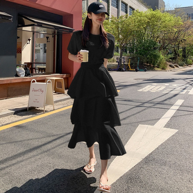 떳다그녀 비쥬드 캉캉 롱 원피스