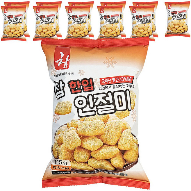 참 한입 인절미 콩고물 스낵, 12개, 115g