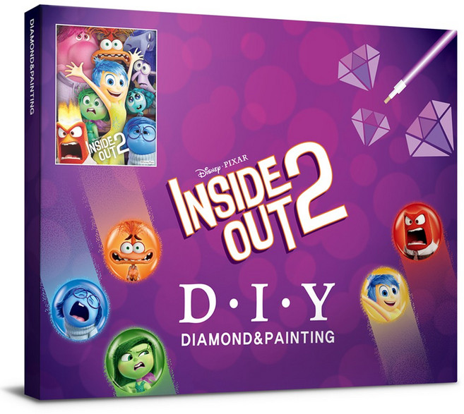 디즈니 인사이드 아웃2 보석십자수 캔버스 40x50cm DBS007, 1개, 단품