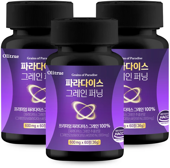 [정품] 파라다이스 그레인 퍼닝, 3개, 60정 - 쿠팡