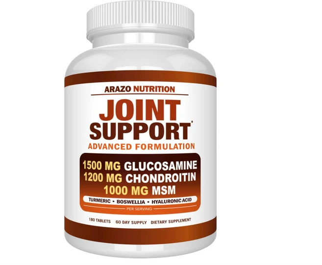 [정품보장]아라조뉴트리션 조인트 서포트 글루코사민 Arazo Nutrition 1500mg 180정 X 1병, 1개 - 쿠팡