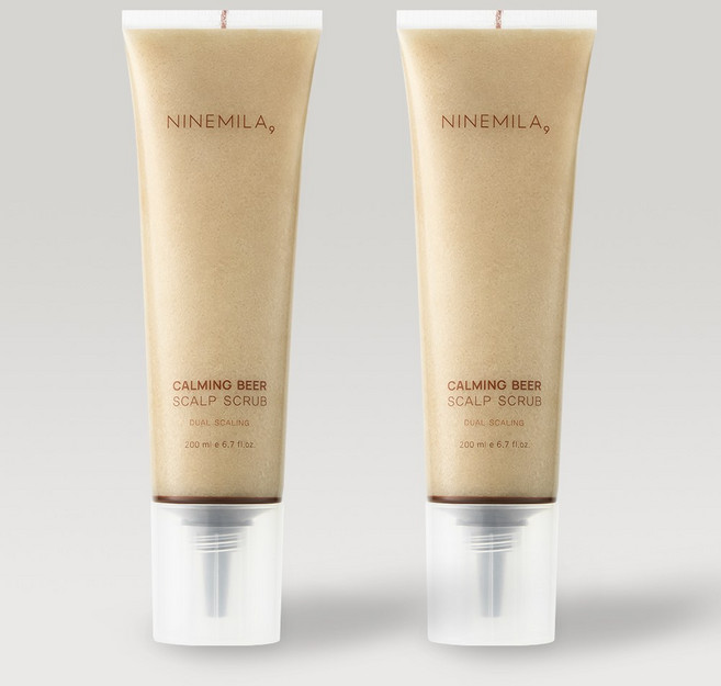 나인밀라 카밍비어 듀얼 두피 스크럽 스케일링 스케일러 자몽향 200ml 2개