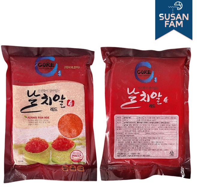 코아 날치알 레드 800g 대용량 HACCP 국내가공, 1개