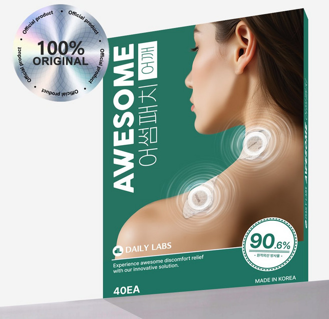 어썸패치 어깨 통증 전용 패치 원적외선, 1개, 40개입