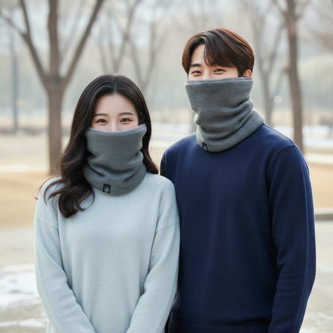 고샤인 1+1 남녀공용 겨울 방한 넥워머 이중기모 목토시